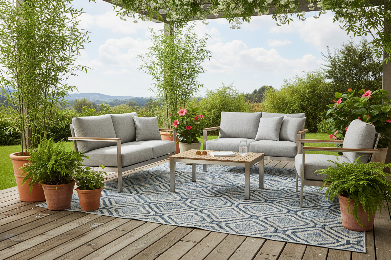 Outdoor Rugs That Can Handle Rain and Sun