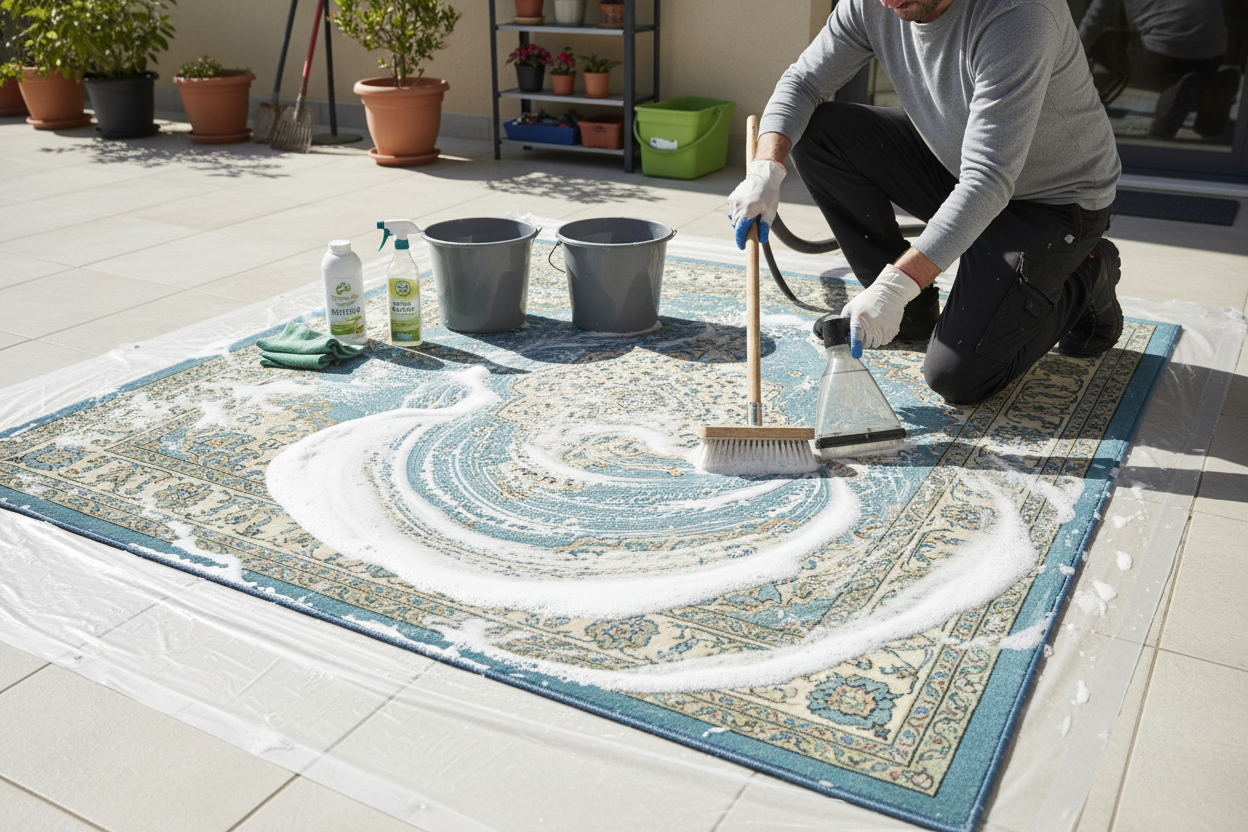 How to Deep Clean an Area Rug Safely