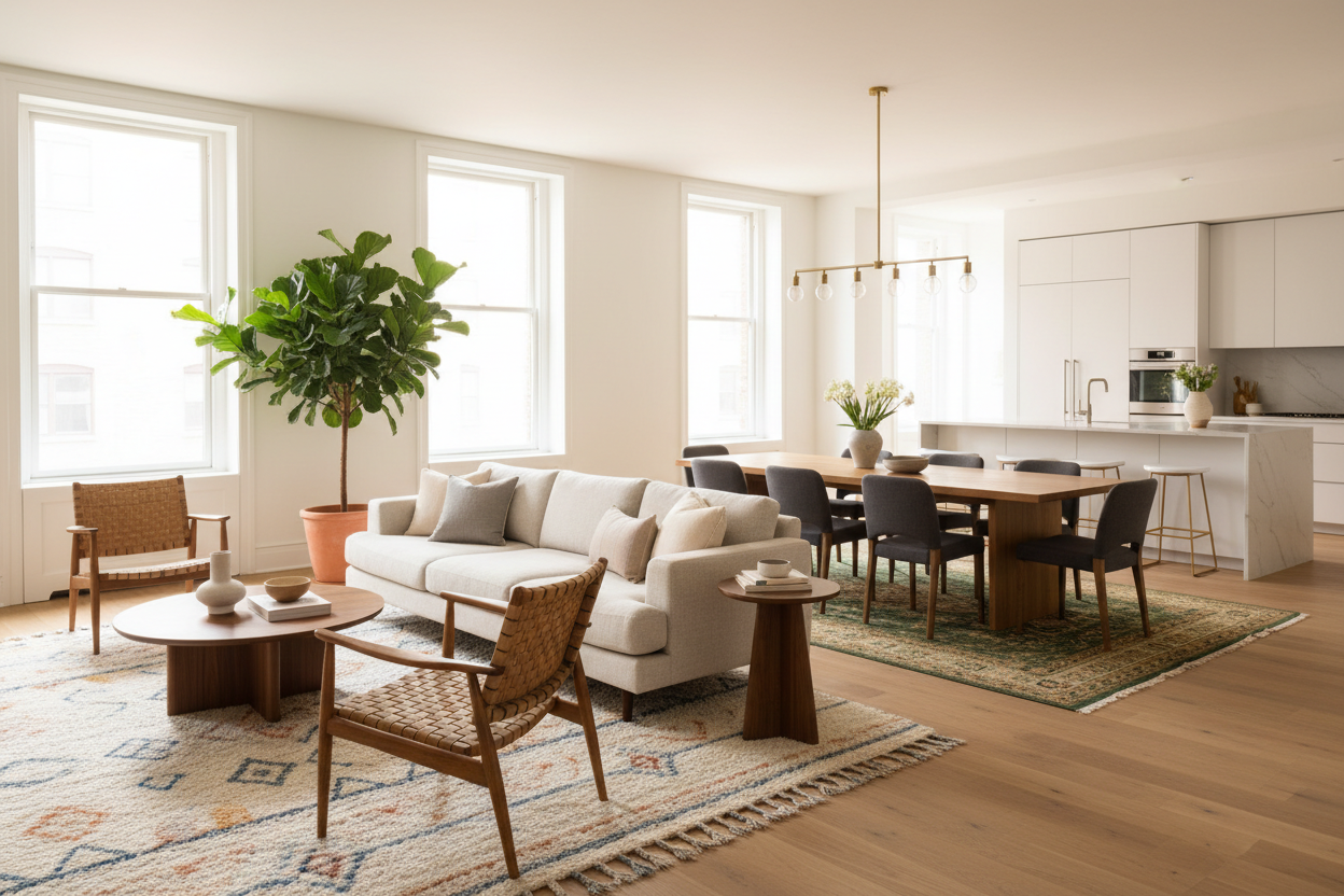 How to Use Rugs as Natural Separators