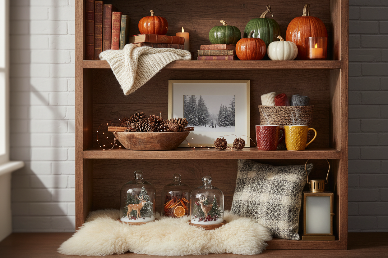 How to Rotate Shelf Decor Seasonally
