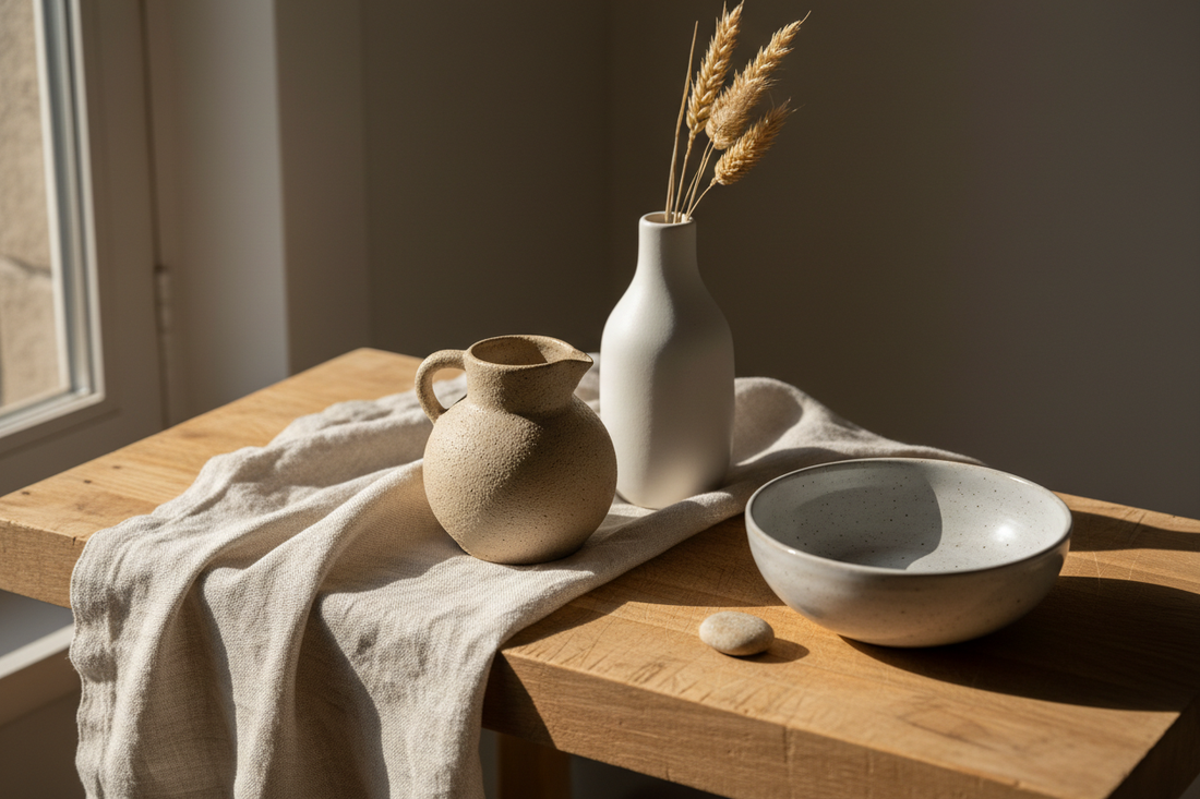 Textural Balance: How to Style Wood, Linen, and Ceramic