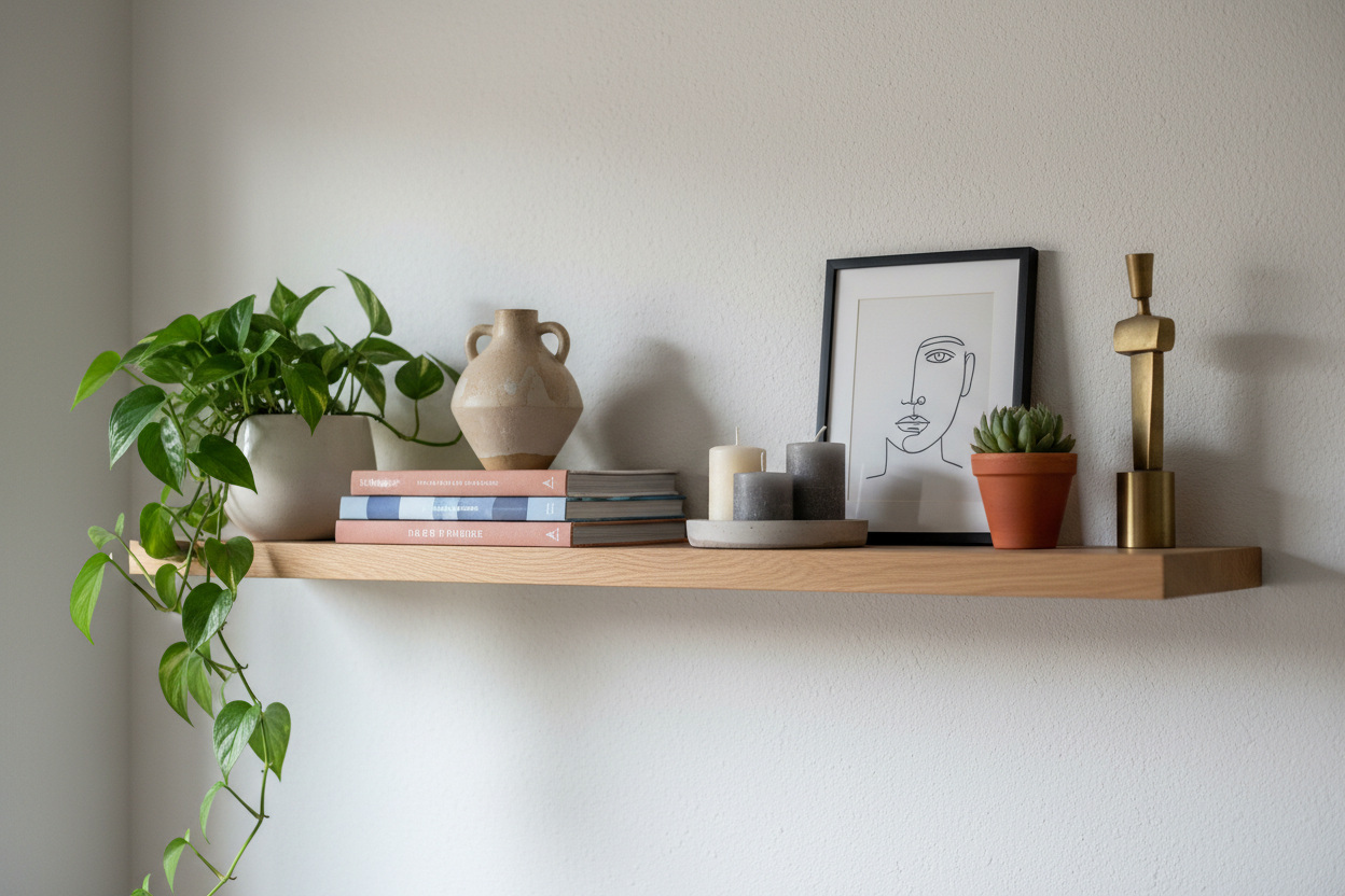 What to Put on Floating Shelves (That Actually Looks Good)