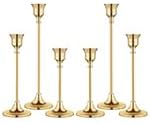 Candlestick Holders,Taper Candle Holder for Candlesticks Gold Brass Vintage Candle Stick Candle Holders Candelabra Candle Holder for Fireplace Party Dining Home-Ruum Studio Home