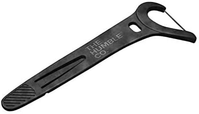 The Humble Co. Floss Picks (200 Count) – Plant Based Dental Floss Picks with Grip Handle for Superior Oral Care, Dental Hygiene, and Gum Health, Cruelty Free Tooth Floss Picks (Charcoal)-Ruum Studio Home