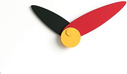 Stephanie Imports Modern Minimalist Red & Black Wall Clock-Ruum Studio Home