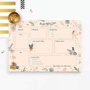 Bliss Collections Daily Planning Pad, To Do List Notebook - Beautiful - Undated Tear-Off Sheets Notepad - Day or Work Calendar, Organizer, Scheduler for Goals, Tasks, Ideas - 8.5" x 11", 50 Sheets-Ruum Studio Home