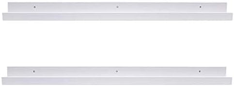 AZSKY Floating Picture Shelves Denver Modern Wall Mount – Long Narrow Picture Ledge - 36 Inch Set of 2 Mounting Hardware Included Pine-Ruum Studio Home