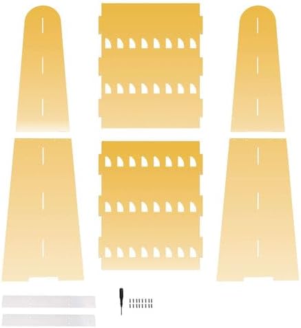 Tableclothsfactory Gold Mirror Finish 5-Tier Wine Glass Stemware Rack, 40 Champagne Flute Holder Foam Board Wall Stand - 5ft for Party & Decorations-Ruum Studio Home