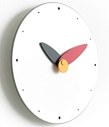 Stephanie Imports Modern Minimalist Red & Black Wall Clock-Ruum Studio Home