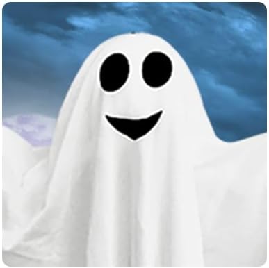 4 Pack Halloween Hanging Ghosts, 27.5" Cute Flying Ghost Decorations for Front Yard Patio Lawn Garden Party Décor and Holiday Decorations-Ruum Studio Home