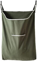 Laundry Collector, Laundry Hamper, Door Hanging Laundry bag with hooks (Army green, 65Liters)-Ruum Studio Home