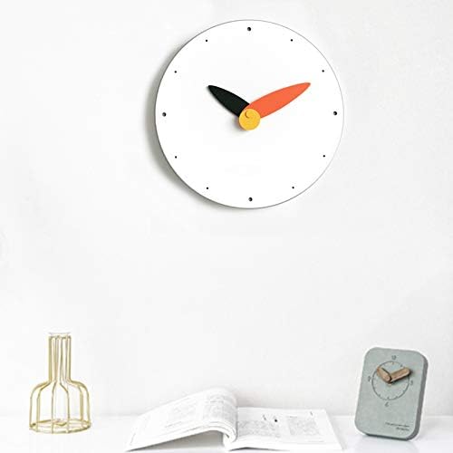 Stephanie Imports Modern Minimalist Orange & Black Wall Clock-Ruum Studio Home