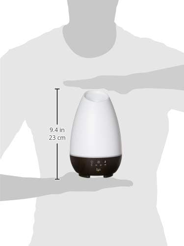 HealthSmart Essential Oil Diffuser, Cool Mist Humidifier and Aromatherapy Diffuser, FSA HSA Eligible with 500ML Tank for Large Rooms, Adjustable Timer, Mist Mode and 7 LED Light Colors, (Pack of 2)-Ruum Studio Home