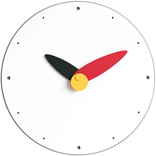 Stephanie Imports Modern Minimalist Red & Black Wall Clock-Ruum Studio Home
