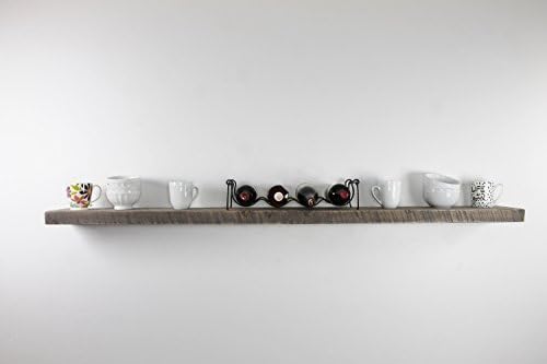 joelsantiques 72 Inch Wooden Floating Shelves for Wall - 72x8x2 in - Made of Natural Wood - Long Wall Shelves for Bedroom - Perfect for Living Room, Kitchen - Made in USA - Gray-Ruum Studio Home