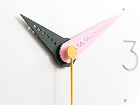 Stephanie Imports Modern Minimalist Pink & Black Wall Clock-Ruum Studio Home