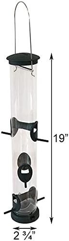 Set of 2 Aspects Large Quick-Clean Seed Tube Bird Feeders, Spruce Green 425-CP2-Ruum Studio Home