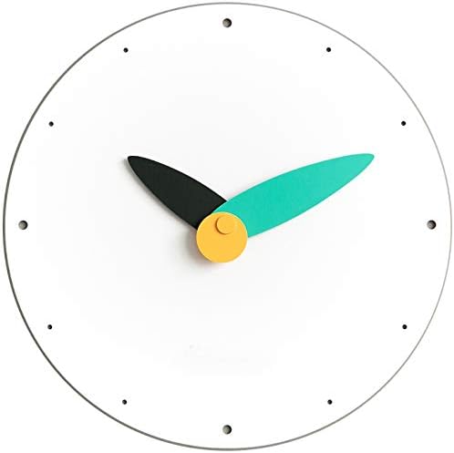Stephanie Imports Modern Minimalist Teal & Black Wall Clock-Ruum Studio Home