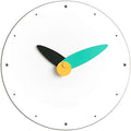 Stephanie Imports Modern Minimalist Teal & Black Wall Clock-Ruum Studio Home
