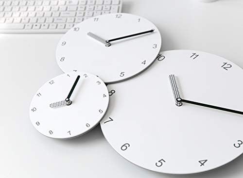Stephanie Imports Modern Minimalist White & Black Wall Clock-Ruum Studio Home