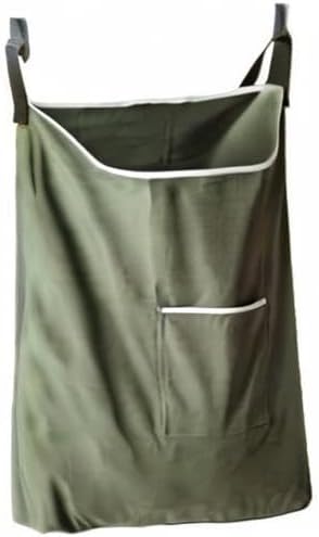 Laundry Collector, Laundry Hamper, Door Hanging Laundry bag with hooks (Army green, 65Liters)-Ruum Studio Home
