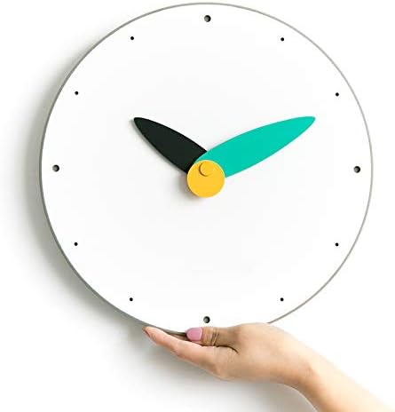 Stephanie Imports Modern Minimalist Teal & Black Wall Clock-Ruum Studio Home