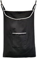 Laundry Collector, Laundry Hamper, Door Hanging Laundry bag with hooks (Black, 65Liters)-Ruum Studio Home