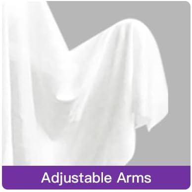 4 Pack Halloween Hanging Ghosts, 27.5 Inch with Light Up Ghost Kit for Indoor Outside Ornaments, Spooky Yard Tree Halloween Decorations Outdoor, Party Décor-Ruum Studio Home