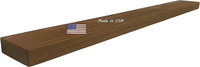 joelsantiques 60 Inch Wooden Floating Shelves for Wall - 60x6x2 in - Made of Natural Wood - Long Heavy Duty Rustic Wall Shelves for Bedroom - Perfect for Living Room, Kitchen - Medium Brown-Ruum Studio Home