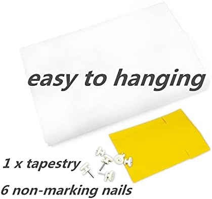 HVEST Magic Bookshelf Tapestry Wall Hanging Vintage Bookshelf Witchy Books Plant Skull Gothic Halloween Wall Decor Starry Sky Tapestry for Bedroom Living Room Dorm, 60L x 80W Inches-Ruum Studio Home