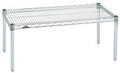 Omega Products Corporation 12" Deep x 72" Wide x 14" High Chrome Stationary Dunnage Rack-Ruum Studio Home