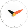 Stephanie Imports Modern Minimalist Orange & Black Wall Clock-Ruum Studio Home