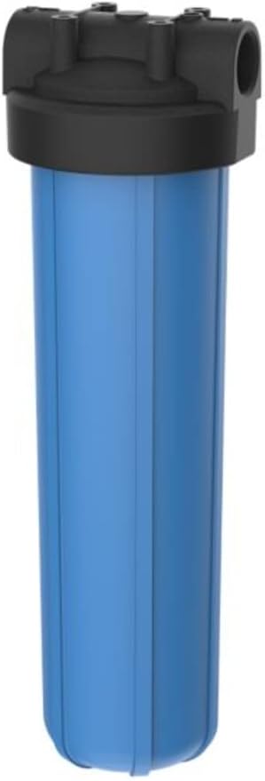 Pentair Pentek 150236 Big Blue Filter Housing, 1 1/2" NPT #20 Whole House Heavy Duty Water Filter Housing with High-Flow Polypropylene (HFPP) Cap, 20-Inch, Black/Blue-Ruum Studio Home