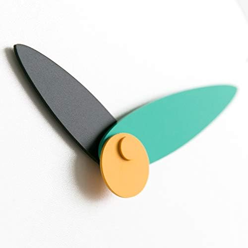 Stephanie Imports Modern Minimalist Teal & Black Wall Clock-Ruum Studio Home