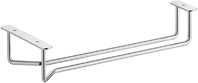 TrueCraftware- 10-Inch Wine Glass Rack Chrome Finish Set of 2- Stemware Rack Wire Hanging Rack Under Cabinet Wine Glass Rack Stemware Holder Glass Storage Hanger Organizer for Kitchen and Bar-Ruum Studio Home