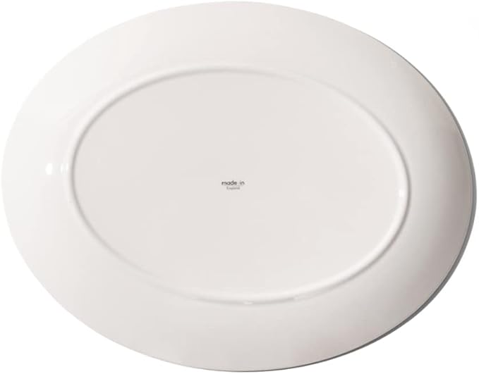 Made In Cookware - Serving Platter - White With Black Rim - Porcelain - Crafted in England-Ruum Studio Home