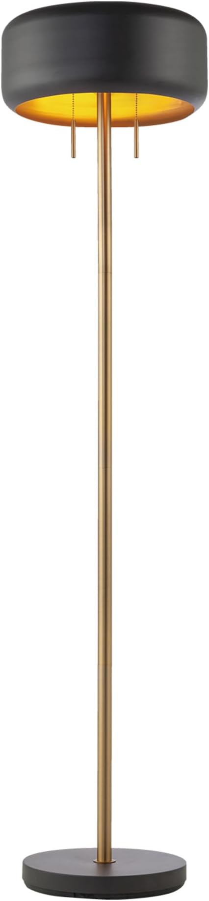 GLOBE Electric 67346 Novogratz x Floor Lamp, Dark Gray-Ruum Studio Home