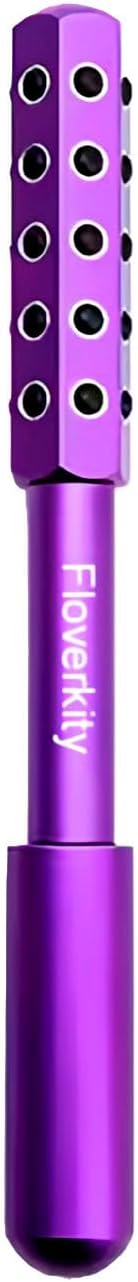 Beauty Sculptor Roller – 30 Germanium Massage Nodes for Facial Massager & Glow | Compact Beauty Tool for Lifting and Skin Care,Facial Roller (Purple, 1 PCS)-Ruum Studio Home
