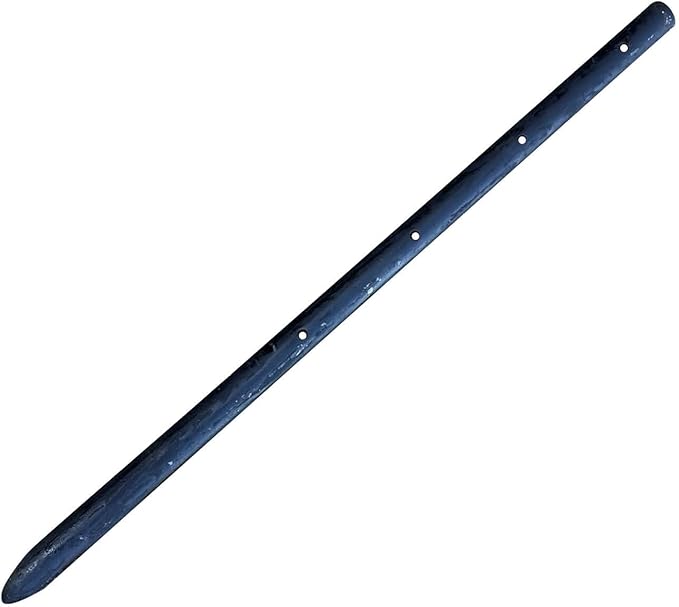 Sandbaggy Round Steel Concrete Form Stakes with Nail Holes - Rust Resistant Coating - Removable, Reusable (10, 3/4 in X 18 in)-Ruum Studio Home