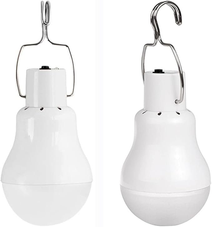 Solar Light Bulb Portable 350LM Solar Powered Camping Light Led Lantern Outdoor for Lamp Light Hiking Fishing Tent Indoor Shed Chicken Coop Hurricane Emergency with USB Chargeable-Ruum Studio Home