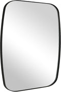 ANDY STAR Black Oblong Mirror, 36x40 Inch Black Oval Mirror for Bathroom with Stainless Steel Metal Frame, Wall Mouned for Bathroom, Living Room, Entryway-Ruum Studio Home