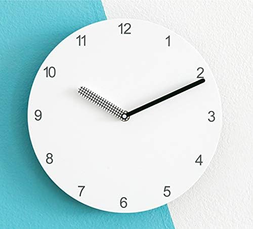 Stephanie Imports Modern Minimalist White & Black Wall Clock-Ruum Studio Home