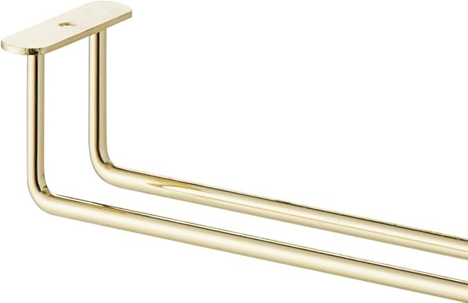 Soro Essentials Set of 2 Brass Plated 10" Glass Hangers, Rust Resistant-Ruum Studio Home