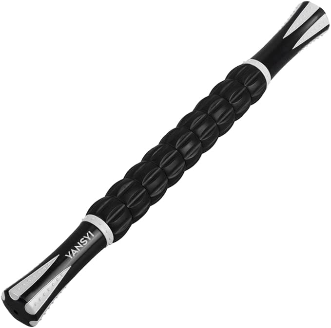 Yansyi Muscle Roller Stick for Athletes - Body Massage Roller Stick - Release Myofascial Trigger Points Reduce Muscle Soreness Tightness Leg Cramps & Back Pain for Physical Therapy & Recovery (White)-Ruum Studio Home