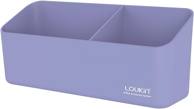 loukin Magnetic and Adhesive Marker Holder, Dry Erase Accessory Tray, Magnetic Storage Organizer for Whiteboard, Glass or Refrigerators (Purple)-Ruum Studio Home