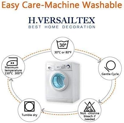 H.VERSAILTEX Super Stretch Individual Seat Cushion Covers - Sofa & Couch Cushion Slipcover Sets - Thick Jacquard Textured Twill Fabric (3 Piece, Island Fossi)-Ruum Studio Home