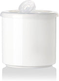 Sweejar Ceramic Food Storage Jar, Salt Container with Airtight Plastic Lid & Date Tracker, 16 Oz Kitchen Canisters for Flour, Rice, Sugar, Coffee, Spices, Pantry Organization (White)-Ruum Studio Home