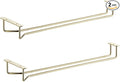 Soro Essentials- 16" Glass Hanging Stemware Rack Brass Plated Set of 2- Wine Glass Hangers Under Shelf Cabinet Wire Wine Holder Storage Hanger for Cabinet Kitchen Bar or Home-Ruum Studio Home
