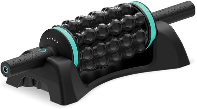 Chirp RPM Rolling Percussive Massager – Deep Tissue Muscle Massager and Back Roller with Hands-Free Base, Rechargeable Leg Massager Roller, 5-Speed Massage Roller Stick for Legs, Foot & Calf Massager-Ruum Studio Home