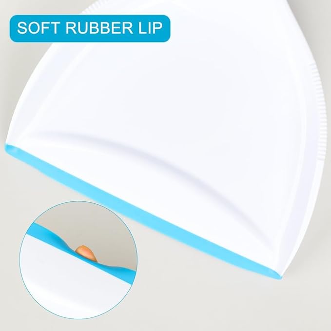 Pet Rubber Brush with Mini Dustpan,Dog Cat Hair Removal Brush with Squeegee,Portable Small Carpet Brush for Clothes,Cars,Sofa,Bed Sheet-Ruum Studio Home
